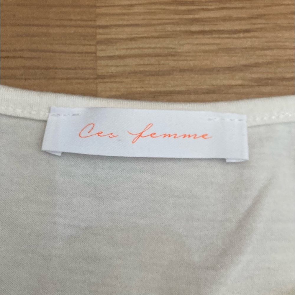 Ces Femme Cream Rodeo Town Tank Top M Medium - Picture 4 of 5